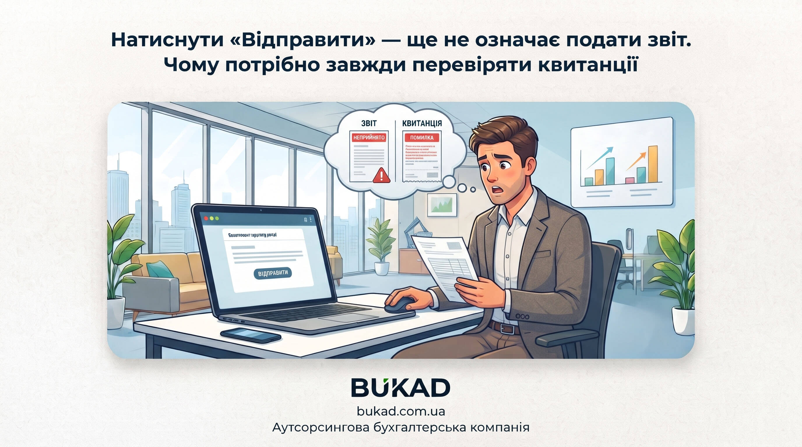 Натиснути «Відправити» — ще не означає подати звіт. Чому потрібно завжди перевіряти квитанції?